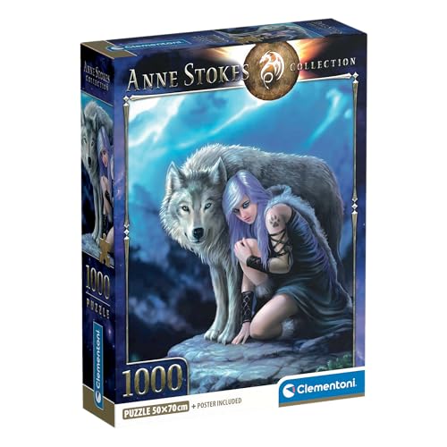 Puzzle Compact 1000 pièces : Anne Stokes La protectrice Clementoni Puzzles - vue 2