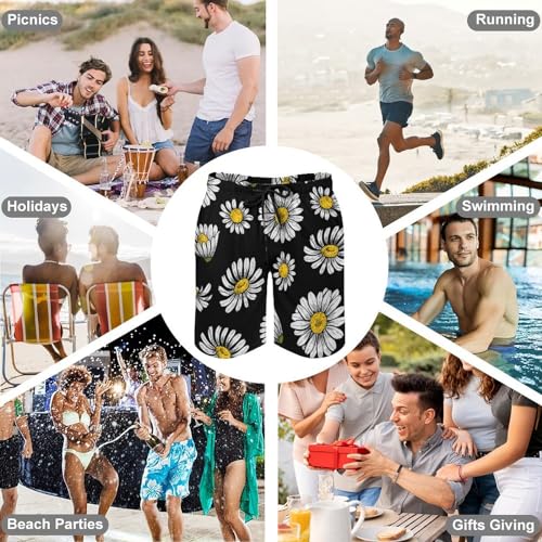 Shorts de bain homme chrysanthème anti-irritation taille S - 7