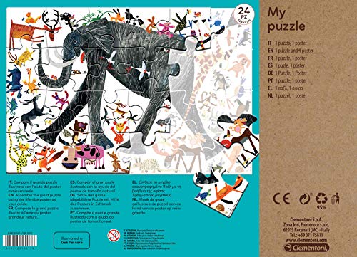 Puzzle educativo sostenible Clementoni Naturaleza con 24 maxi piezas para divertirse en familia 3