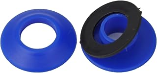 Plastic Eyelets Set Round Grommets Tarpaulin Cover Reinforcement Kit for Pool Solar Cover Sheet Fabric DIY Project Weather Resistant Blue Green Black 10-50 Pack(50pcs Blue)