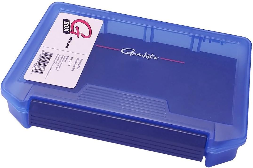 Gamakatsu G3200SF G-Box, 3200 Slit Foam Case, Blue, Size 8.1" x 5.7" x 1.6"