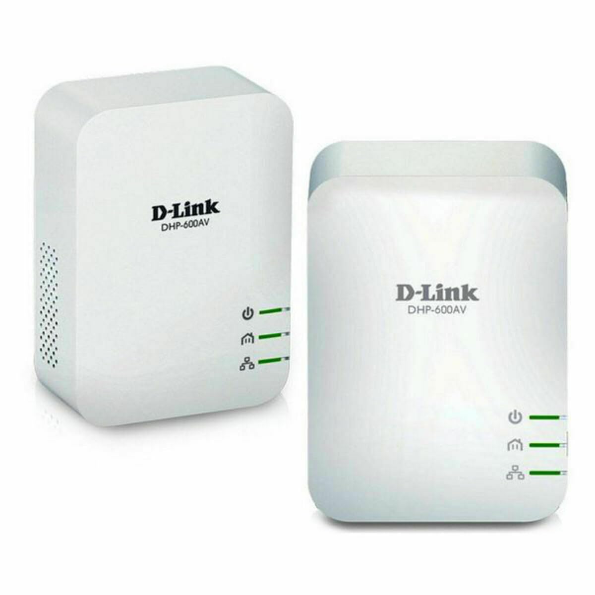 D-Link DHP-601AV (2x DHP-600AV) Starter Kit di 2 Adattatori Powerline, Porta Gigabit, AV2 1000, Velocità fino a 1000 Mbps, per Streaming HD e Gioco Online, Bianco