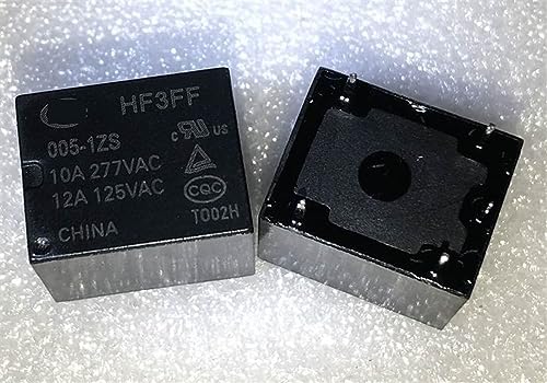 Relais 5 broches HF3FF 005-1ZS 5V 12A T73-1C pour circuit imprimé