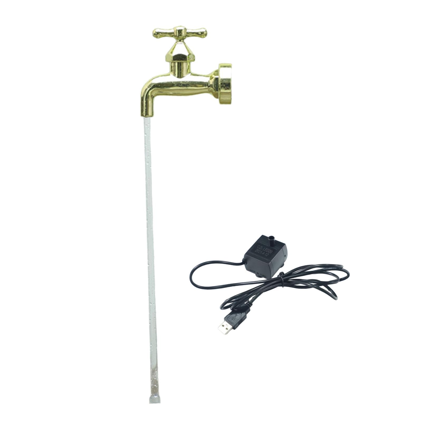Invisible Flowing Spout Watering Can Fountain Garden USB Floating Tap Faucet|Home & Garden | Yard, Garden & Outdoor Living | Ponds & Water Features | Outdoor Fountains-image-44