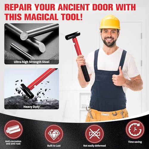 Türscharnier Einstellwerkzeug Schraubenschlüssel – 15/18/21/25mm Scharnierspalt Einstellschlüssel, Vielseitiges Kohlenstoffstahl Werkzeug zur Türscharnier Reparatur, für Private und Gewerbliche