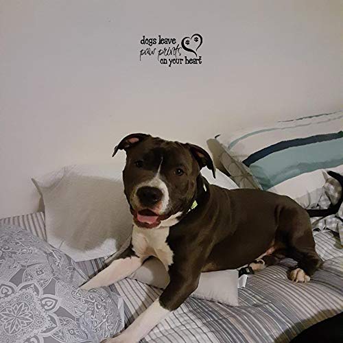 Dogs Leave Paw Prints On Your Heart Removable Vinyl Wall Decal Home Décor Art Sticker #TOP2