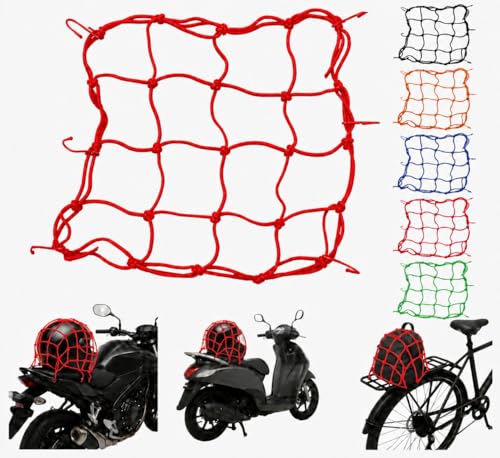 Rete Ragno Moto Elastica con Ganci – Fissaggio Bagagli e