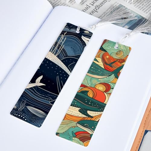 Marque-pages baleine pour accompagner les lectures des enfants le soir - 5
