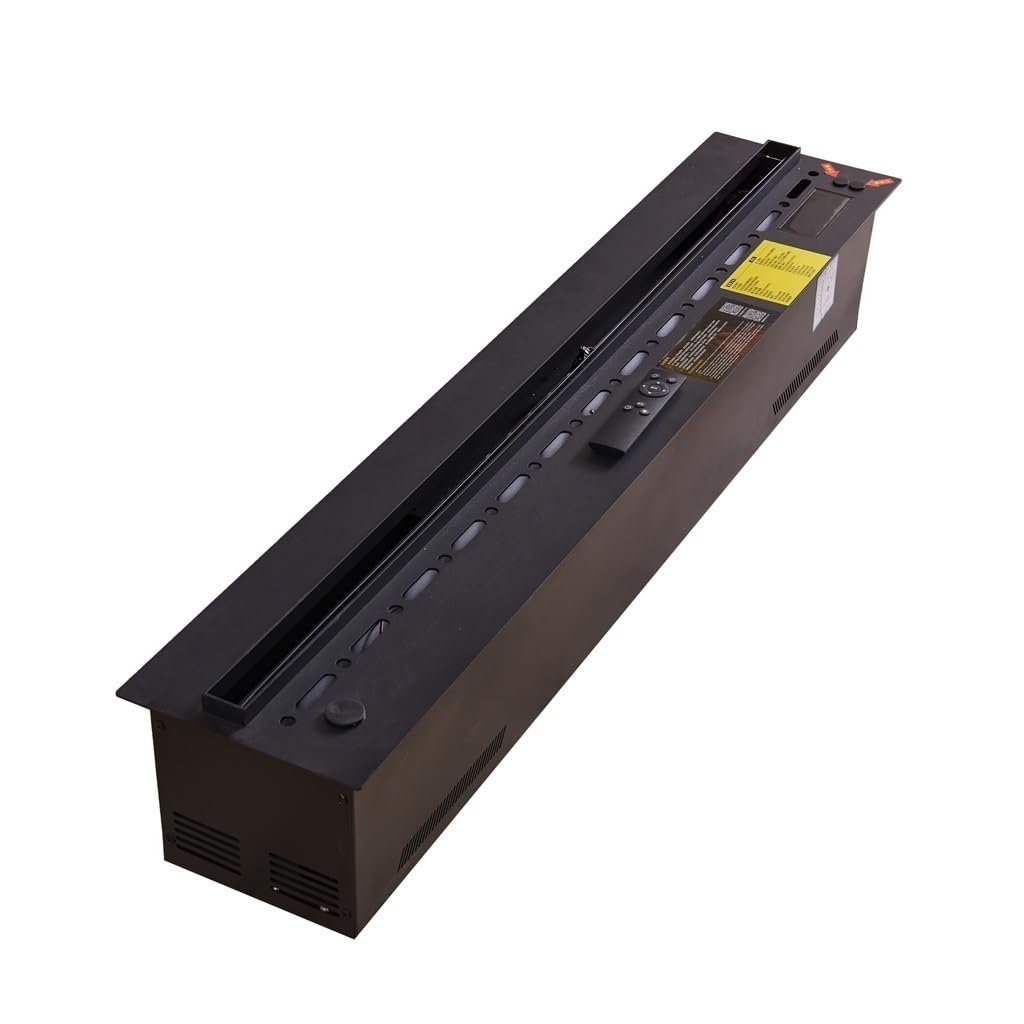 Electric Fireplace 3D Atomized Fireplace Simulated Flame Villa Hotel Indoor Humidifier KTV Home Embedded Atmosphere Decorative Fireplace Chimenea Eléctrica Para Sala(100cm)