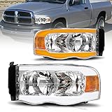 ADCARLIGHTS 2002-2005 Dodge Ram 1500/2003-2005 Ram 2500 3500 LED Tube Sequential Turn Signal Headlig