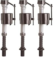 Fluidmaster Universal Adjustable Toilet Fill Valve - Pack of 3, #1 Worldwide Brand