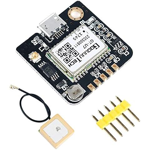 MakerFocus GT-U7 GPS Module Satellite Navigation Positioning GPS Receiver Drone Microcontroller Compatible with NEO-6M 51 Microcontroller STM32 Arduino UNO R3 with IPEX Antenna High Sensitivity Cover