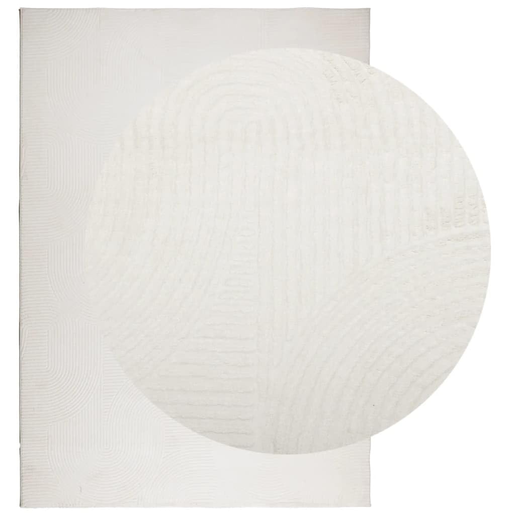 Tapis IZA Poils Courts Style scandinave crème 120x170 cm,Maison & Jardin,Décorations,Tapis,3.9 kg-375440