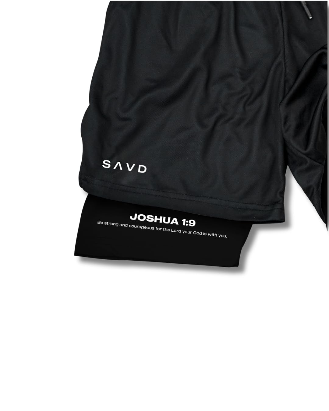 SAVD Christian Performance Shorts Men’s: Gym Shorts with Liner SAVD Christian Performance Shorts Men’s: Gym Shorts with Liner - Image 4