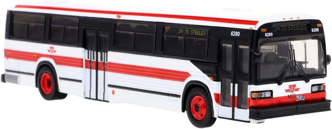 MCI Classic Transit Bus TTC Toronto 24 to Steeles Vintage Bus & Motorcoach Collection 1/87 Diecast Model by Iconic Replicas 87-0392