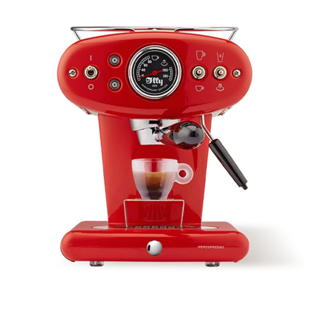 ILLY 60503 Kaffeemaschine X1 Anniversary Eco Mode mit Kapseln Iperespresso 220 V Farbe Rot