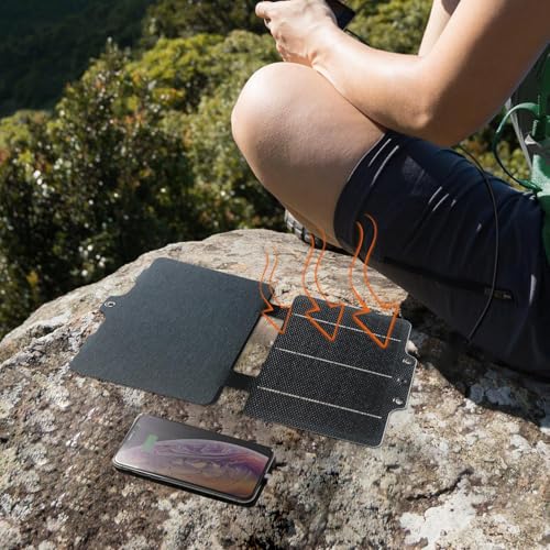 Panel solar de 30W plegable para cargar móviles y tabletas en camping 2
