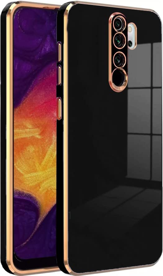 KARWAN®️ Luxury 6D Chrome Back Cover Case Compatible for Redmi Note 8 Pro |Slim Shockproof Soft TPU | Raised Lips Protection | Camera Protection | Stylish Back Case and Cover |Black (B0BGDZC616) Amazon Price History, Amazon Price Tracker