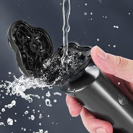 Elektrorasierer für Männer, Elektrorasierer Serie Bartmaschine Rasur 3 Kopf Rasierer für Mann IPX7 Wasserdicht USB Wiederaufladbar Bart Haarschneider