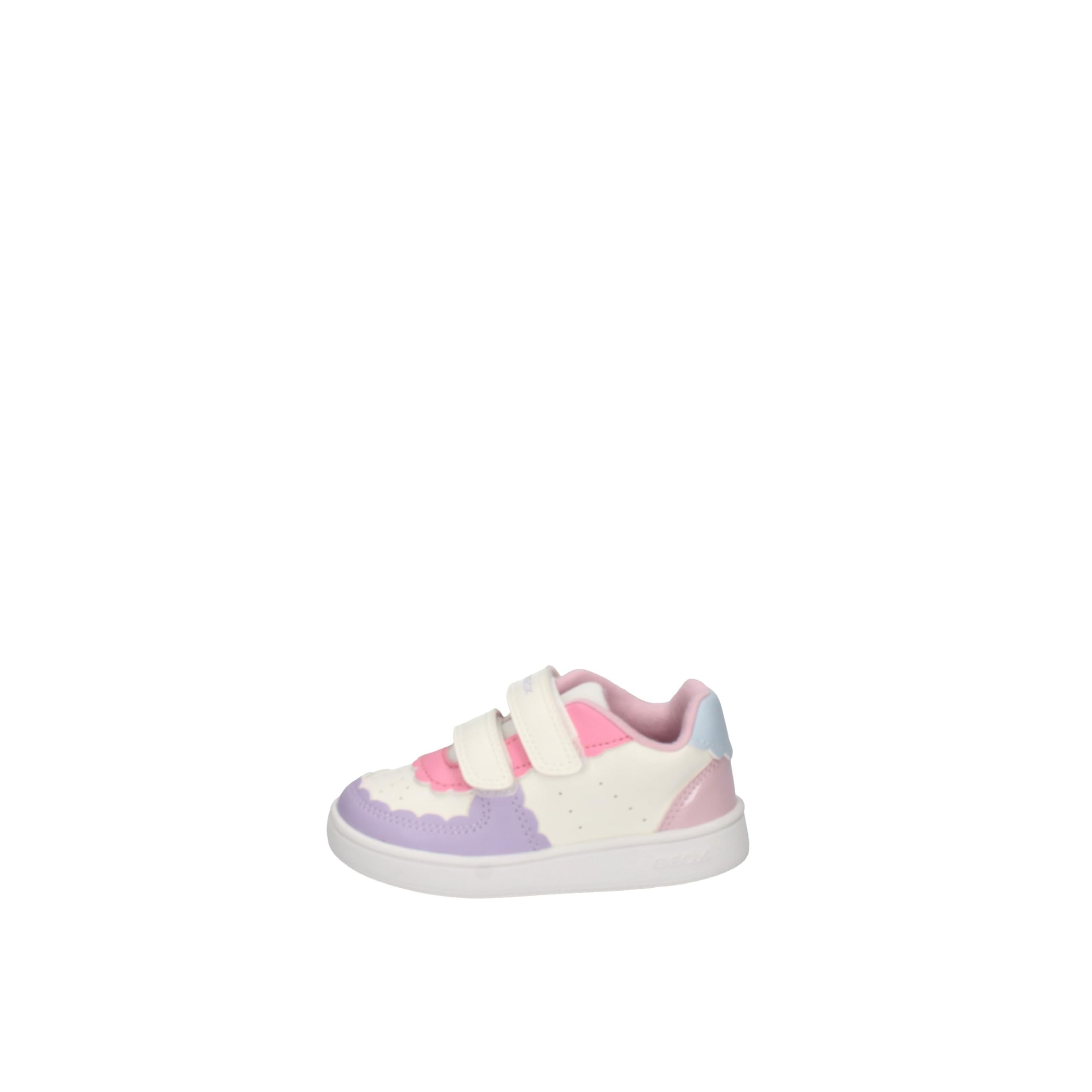 Geox Boy's B Eclyper Girl A Sneaker, Optic White Lt Lilac, 7.5 UK Child