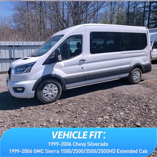 Image of Nilight Window Visors for Ford Transit 2014-2023, Out-Channel 2PCS | Fits Transit 2014-2023, Tape-On Smoke Rain Guards for Fresh Air in Rainy Weather and Highway Driving, 2-Piece Front Set