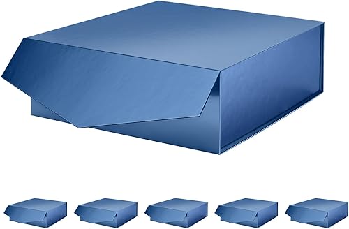 Miniatura 7 de MALICPLUS Caja de regalo con tapa, caja de regalo grande de 9 x 9 x 3.4 pulgadas, caja de regalo negra, caja de propuesta de padrino con cierre