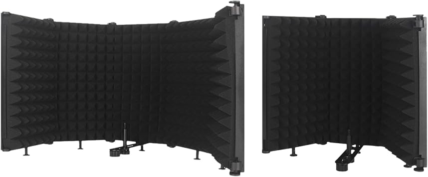 Microphone Acoustic Foam - Foldable Noise Reduction Shield, Durable EVA