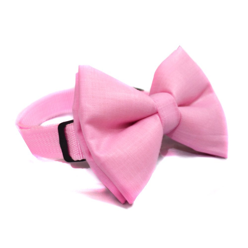 That Dog In Tuxedo Blush Pink Solid Colour Dog Bowtie (Size - M-L) (B0758CZB55) Amazon Price History, Amazon Price Tracker