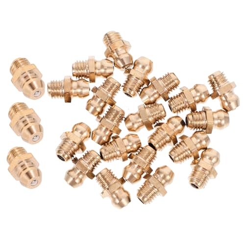 Alipis 25pcs Grease Fitting Tap Kit Zerk Fittings Set Straight Angled Nozzles Sae-lt Industrial Lubrication