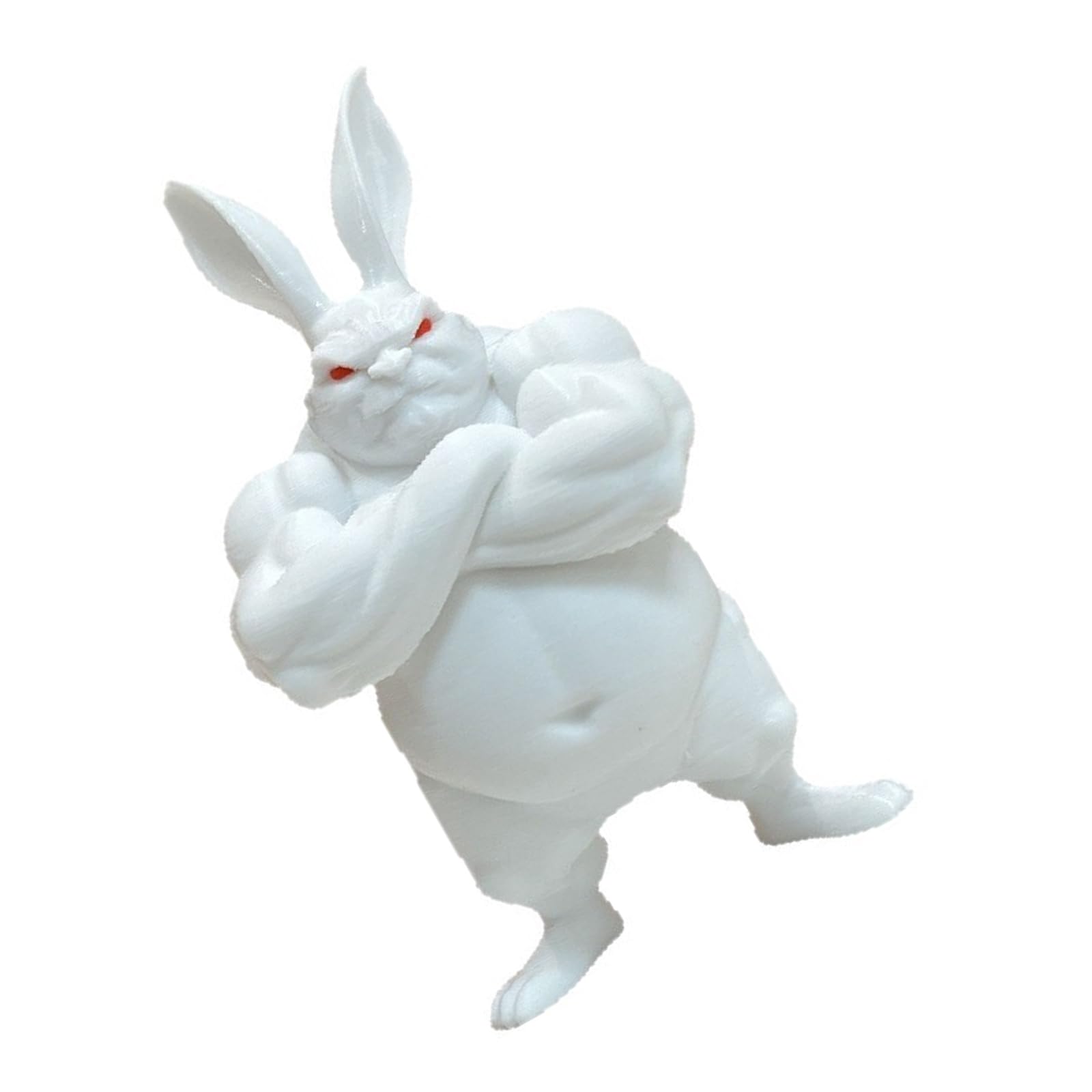 MURYE Humorous Rabbits Sculpture Unique 3D Printed Easter Relatives Family and Coworkers Miniature Animal Figurine