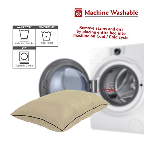 Majestic Pet Super Value Dog Bed Large (46 in. x 35 in.) Solid Khaki - Image 6