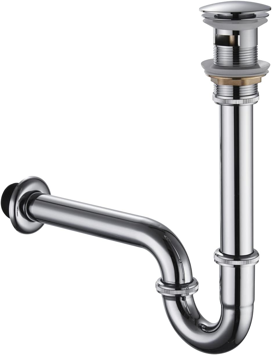 Miraga Sink Stopper U Trap Set, Brass Construction UShape