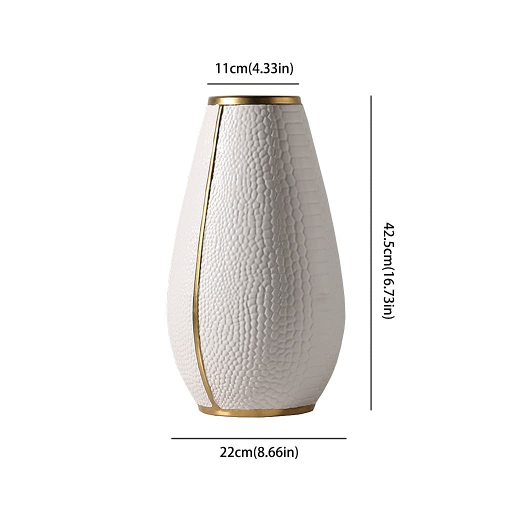 Vaso Design creativo Vaso grande Modello Camera Decorazione morbida Casa moderna Soggiorno Portico Mobile TV Disposizione dei fiori Vaso In Ceramica(B)