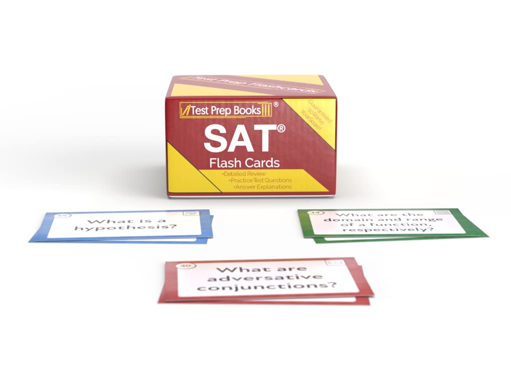 SAT Flash Cards SAT Prep 20222023 Flashcards Study Guide and Practice