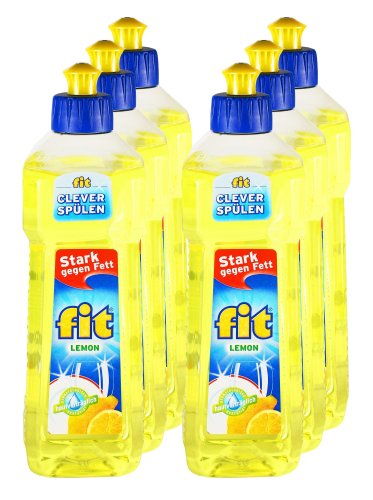 Preisvergleich Produktbild Unbekannt 6er Vorteilspack Fit Spülmittel Lemon 3000 ml