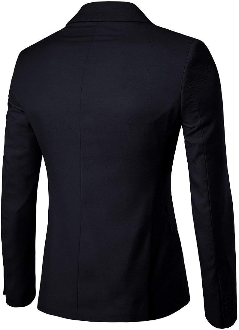 Men's Suit Jacket One Button Slim Fit Sport Coat Business Daily Blazer at  Men’s Clothing store