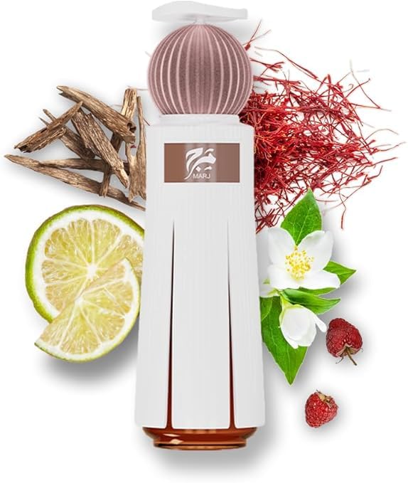 MARJ 60 ml EDP di Ahmed Al Maghribi Perfumes | A lunga durata | Profumo unisex | Bergamotto Pepe Rosa |