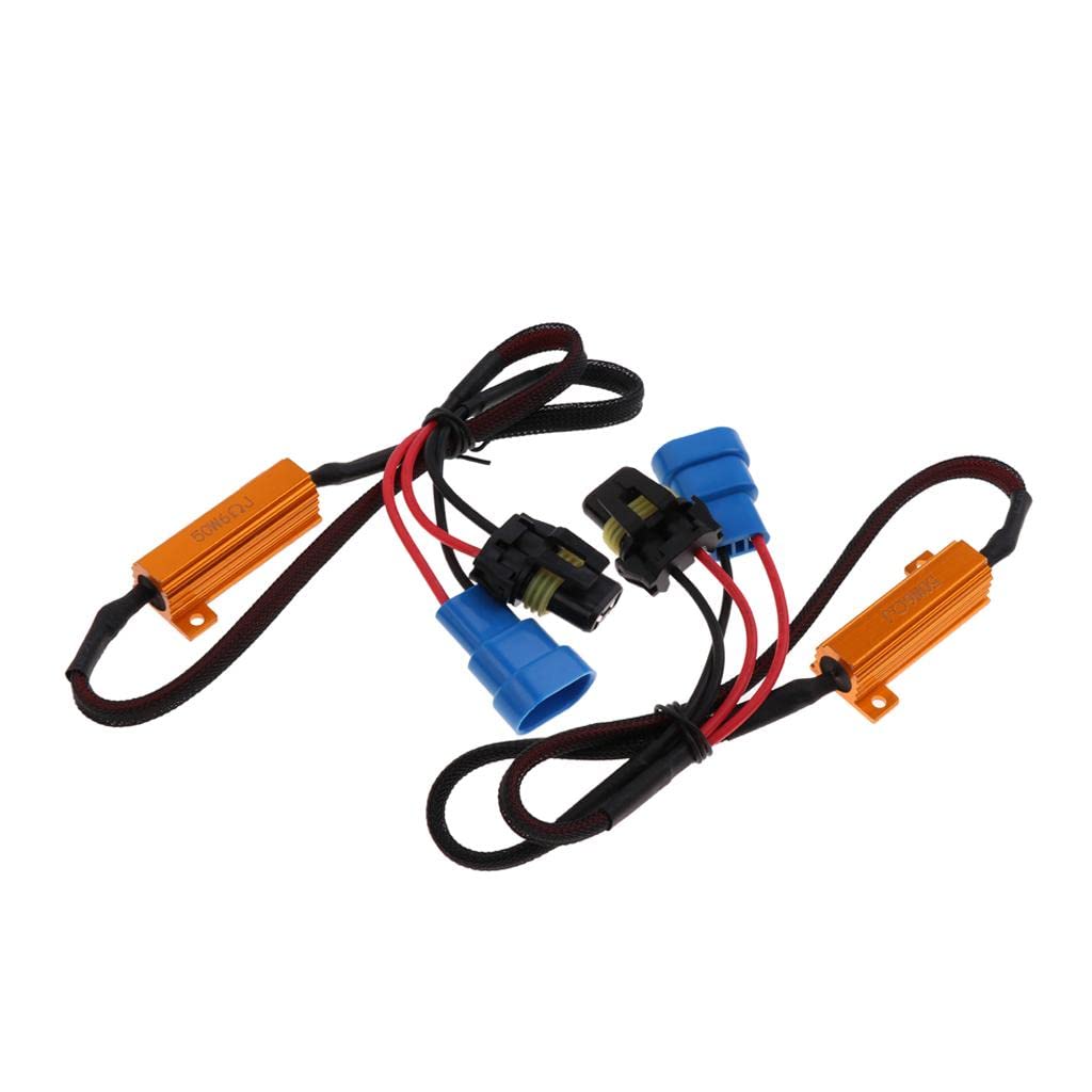 ATORSE 1 Pair 9006 HB4 LED Fog Light Headlight Load Resistor Wiring Harness Decoder