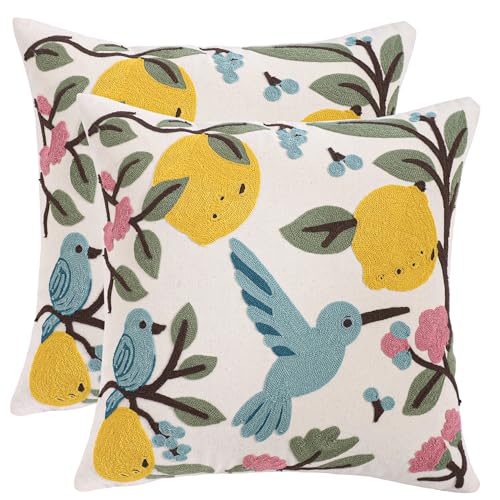 Materiale: la federa con fiori primaverili è realizzata in 75% cotone e 25% fibra di poliestere di alta qualità, morbida, confortevole e traspirante, non ha odore particolare, adatta per bambini e animali domestici.