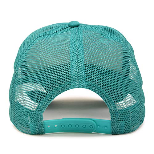 Image of Trucker Hat Mesh Cap Solid Colors Lightweight with Adjustable Strap Small Braid