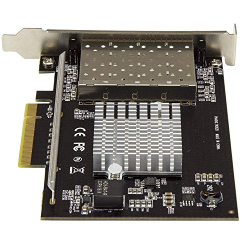 Image of StarTech.com Quad Port 10G SFP+ Network Card - Intel XL710 Open SFP+ Converged Adapter - PCIe 10 Gigabit Ethernet Server NIC - 10GbE Fiber Optic LAN Card - Dell PowerEdge HPE ProLiant (PEX10GSFP4I)