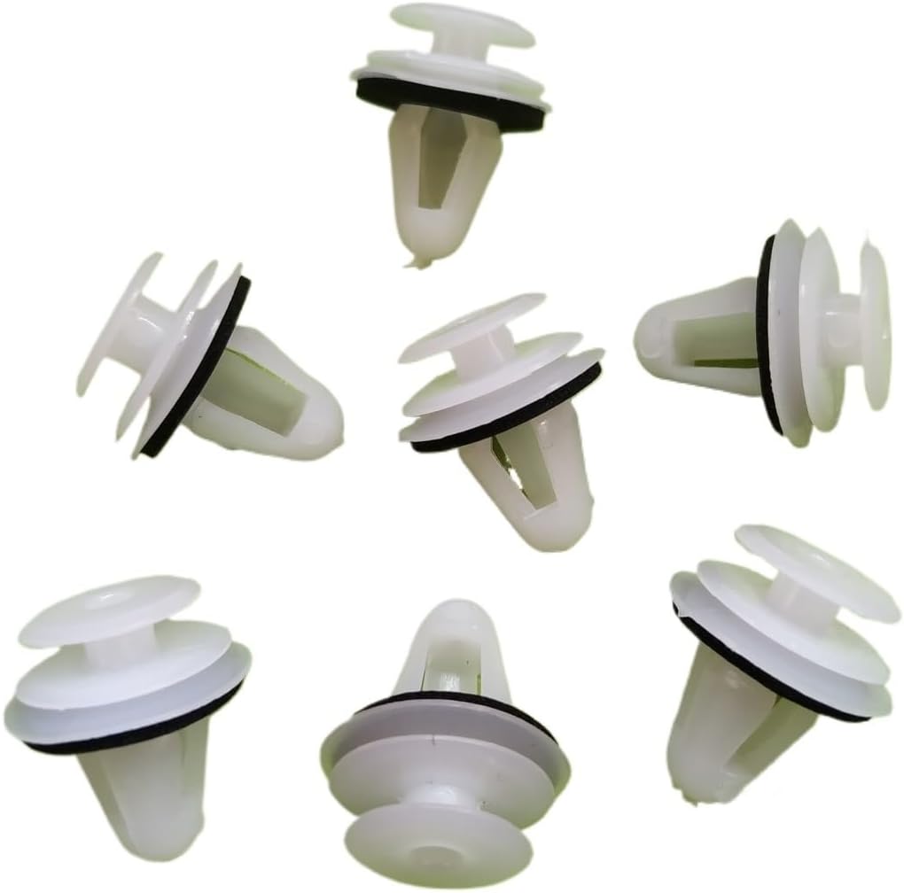 20個入り 全自動ドアパネルクリップ 固定ファスナー 9mm 穴付き 車内ドアトリムパネル カードクリップ リベット カーアクセサリ