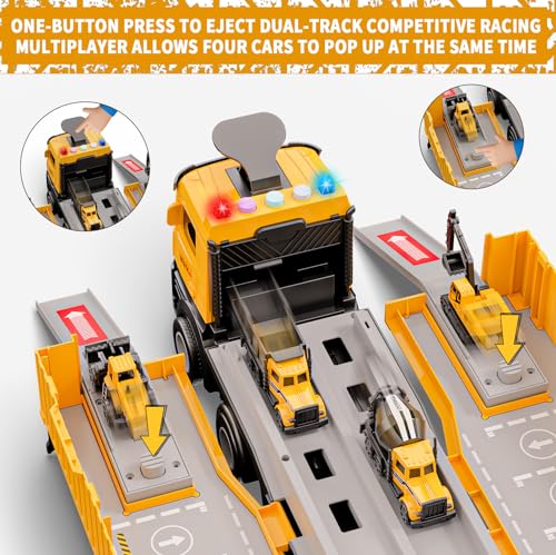 image for FEIDAMA Construction Toys Truck Crane for Kids - Truck Race Track Kids