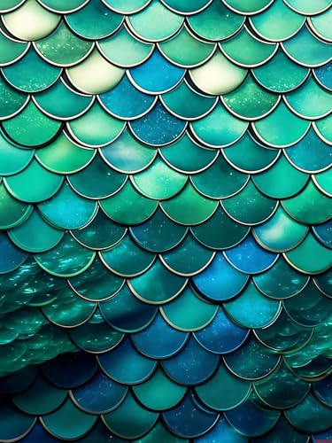 Peinture diamant 5D sirène verte pour décoration murale salon et chambre