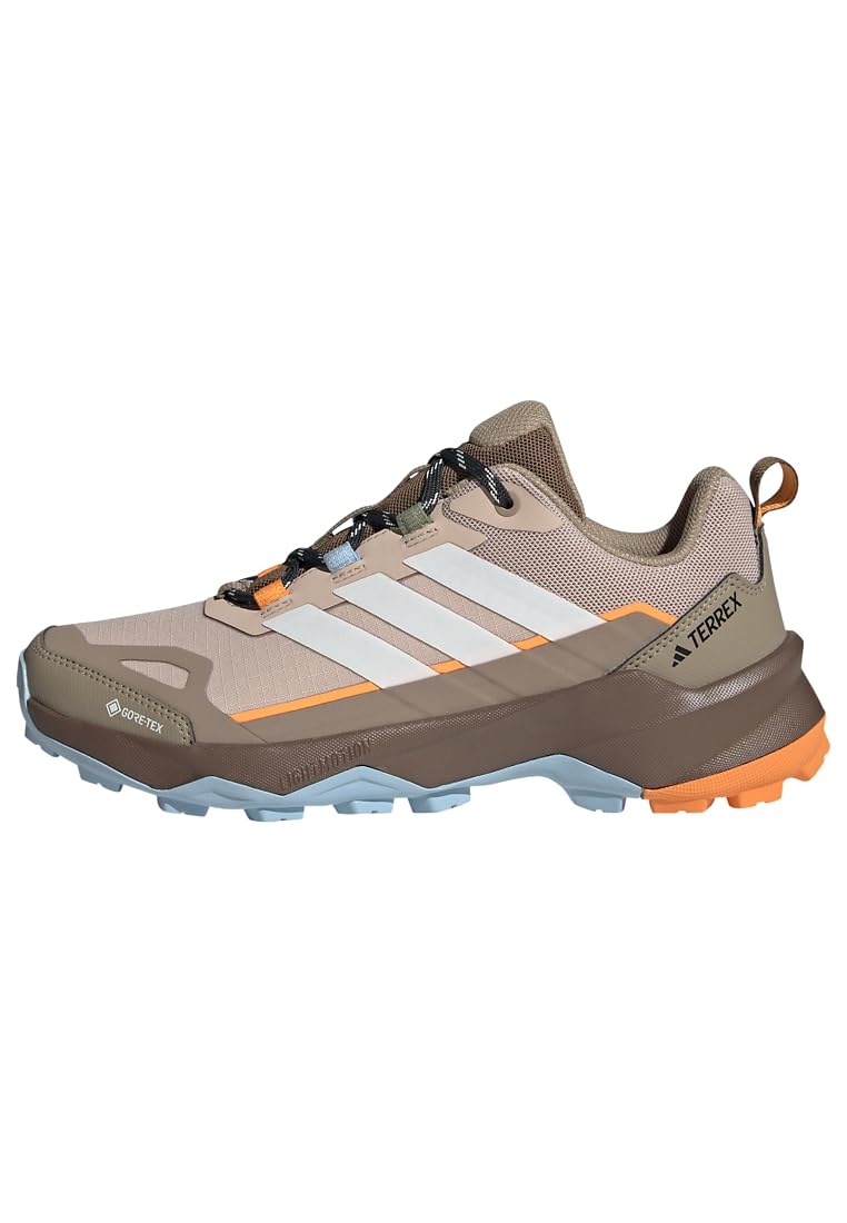 adidas Damen Terrex Skychaser AX5 Gore-TEX Hiking Shoes, Wonder Taupe/Off White/Glow Blue, 36 2/3 EU