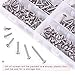 Hilitchi 240 Pcs #8 304 Stainless Steel Phillips Truss Head Self Tapping Sheet Metal Screws Assortment Kit Set