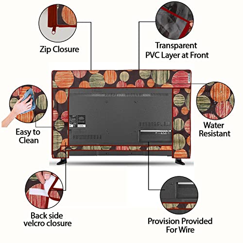 Image of Transparent LCD /LED T.V Protector Cover with Zipper Enclosure for 26 Inch Suitable for All Major Brand & Model (Color-Multi, Size-25.5.3x17 Inches)
