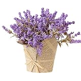 Lovskoo Fake Plants Flower Pot Minimalist Home Decor Artificial Flowers Centerpiece Table Decoration
