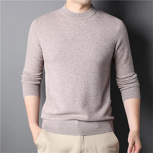 Autumn Winter Merino Wool Sweater Casual Crewneck Pullover Men Cashmere Knitwear Jersey2
