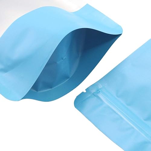 Miniatura 10 de QQ Studio 100 bolsas QuickQlick de color metálico mate con ventana esmerilada, resellables y de pie (3.9 x 5.9 pulgadas, morado mate)